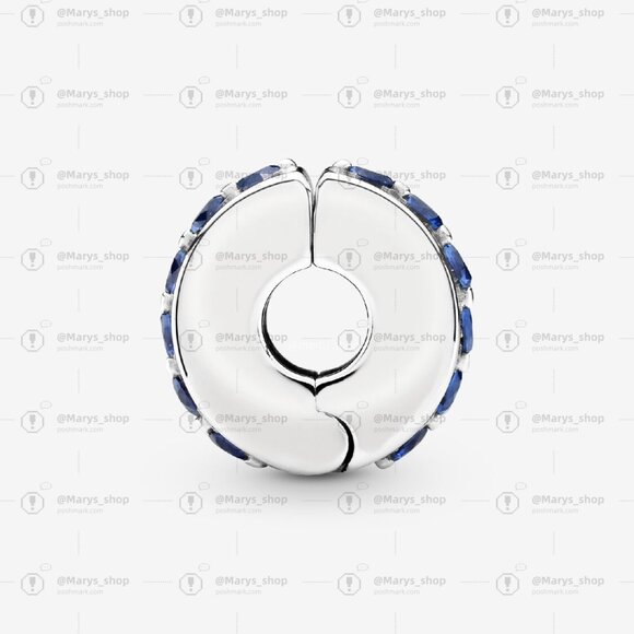 Pandora Blue Sparkle Clip Charm - Picture 4 of 6
